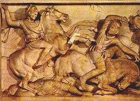 Alexander in battle